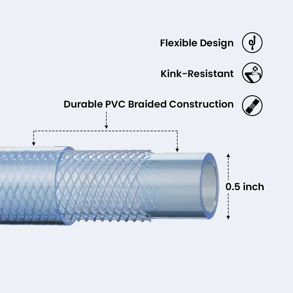 Hose Pipe + Hose Nozzle + Hose Connectors Combo - Image 3