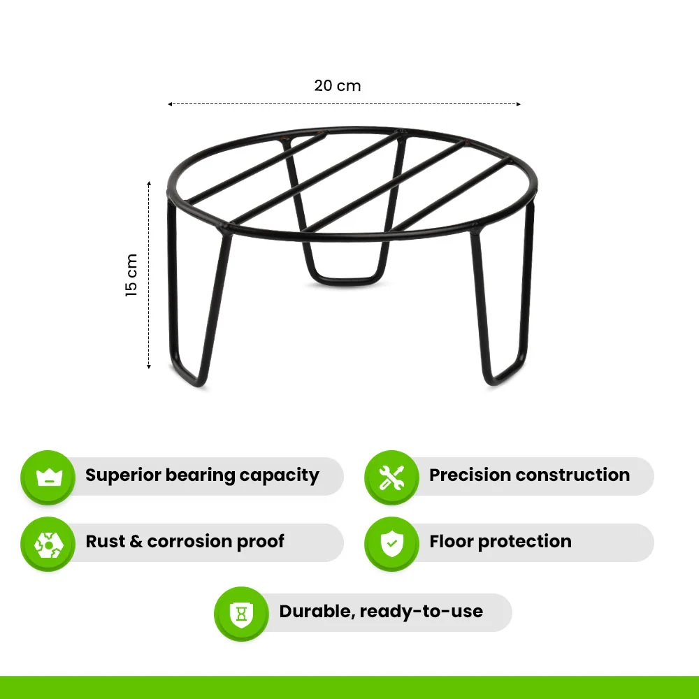 Round Metal Planter Stand (Set of 4) - Image 3