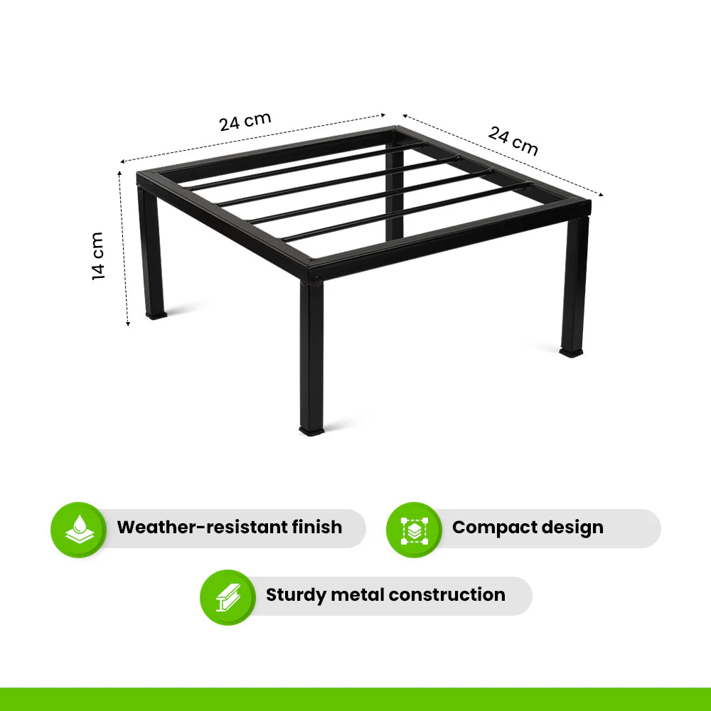 Square Metal Plant Stand - Image 3